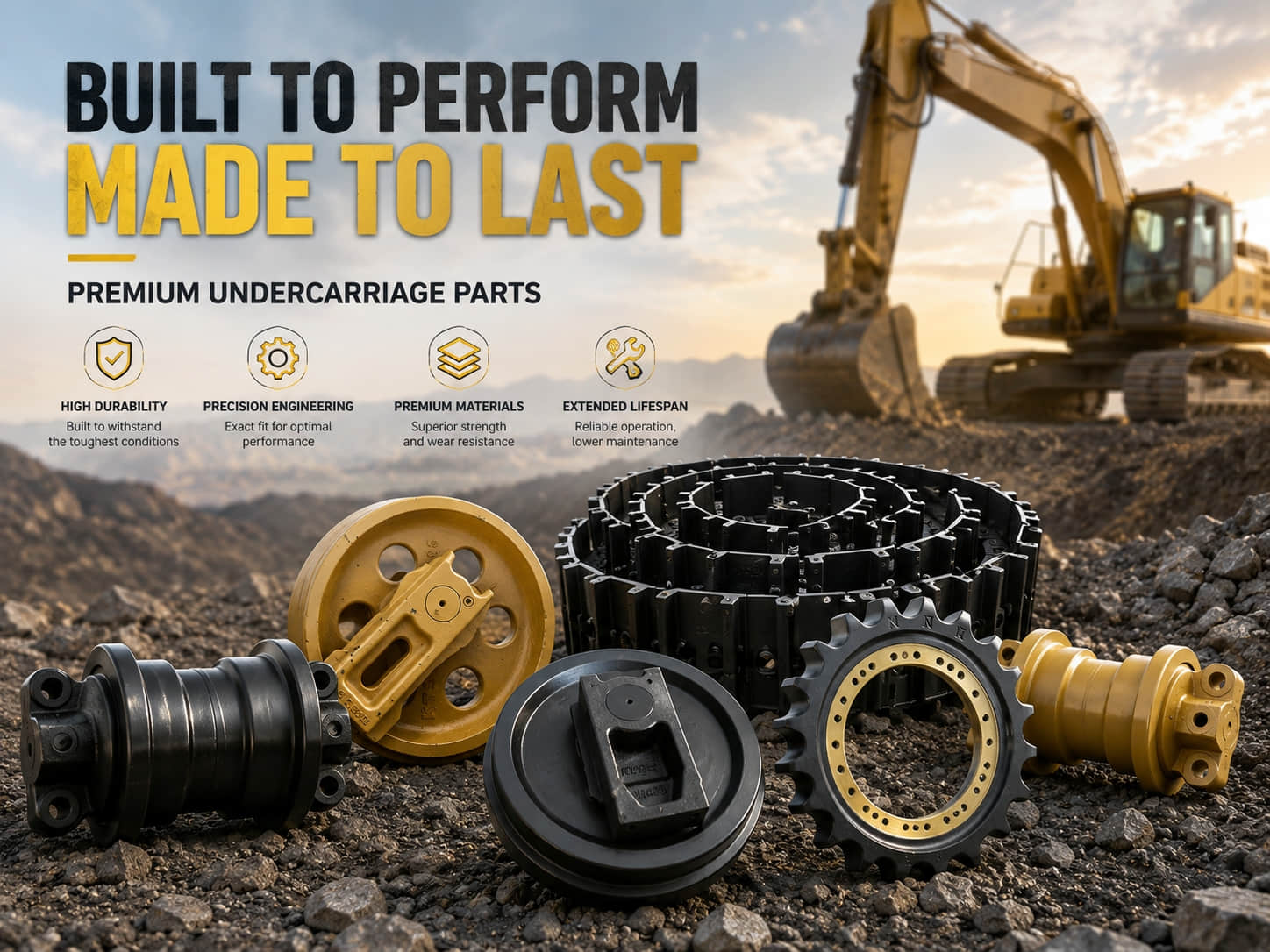 Durable Heavy-Duty Excavator Undercarriage Spare Parts, Factory Direct Supply Durable Heavy-Duty Excavator Undercarriage Spare Parts, Factory Direct Supply